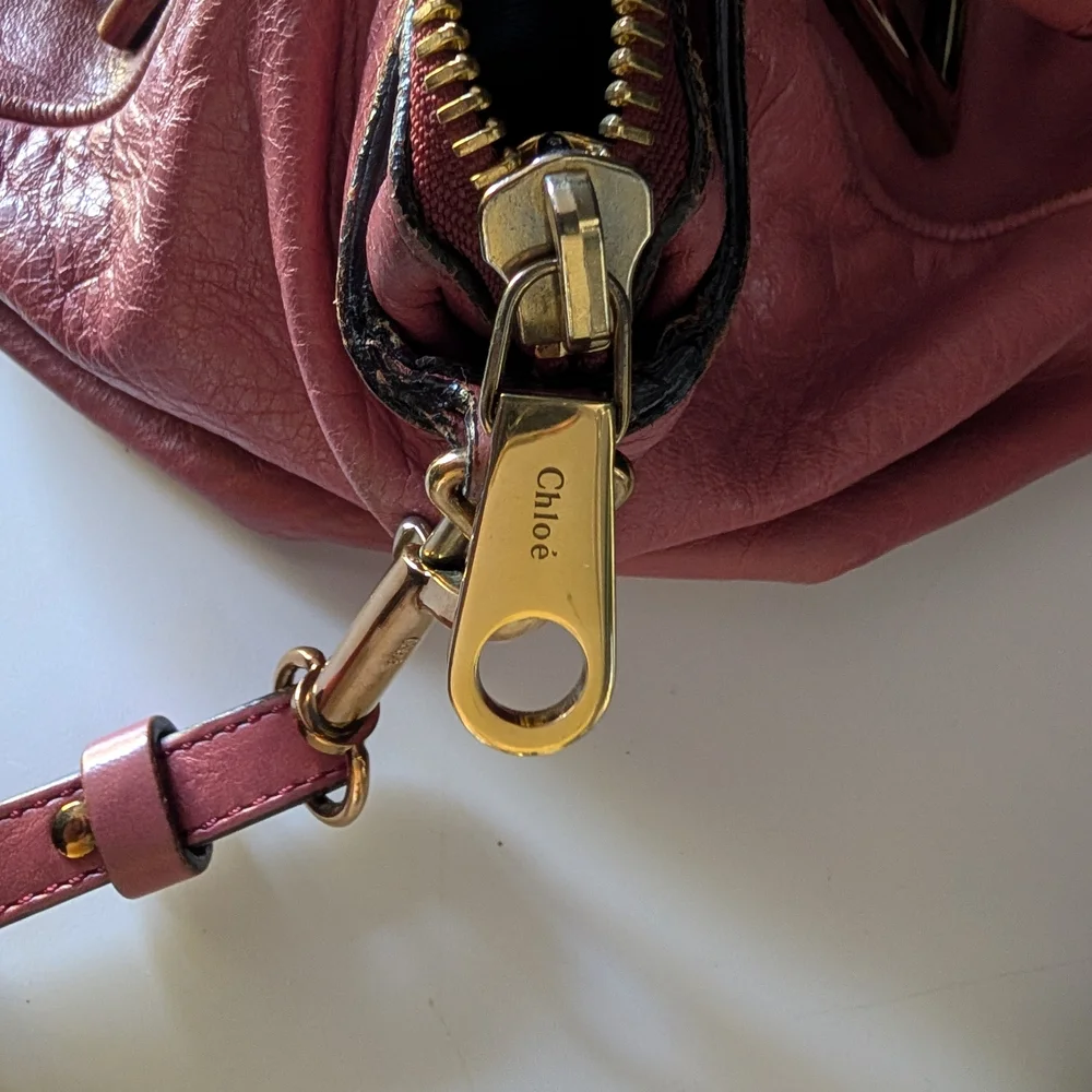 Chloé Ethel In Rare Dusty Pink Leather Two-Way Satchel